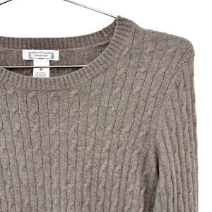 ANTHROPOLIGIE APHORISM Angora & Lambs Wool Sweater • Medium • brown